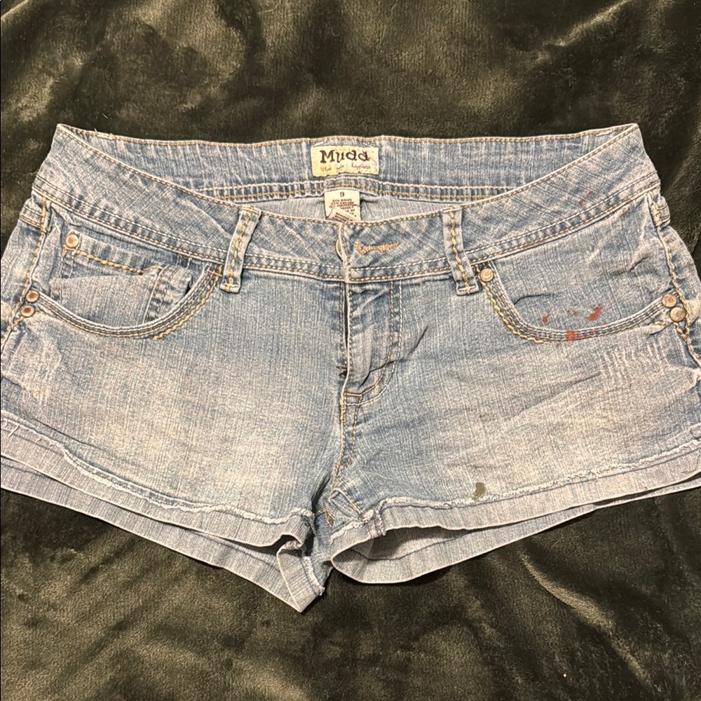 Mudd Women's Blue Denim Shorts